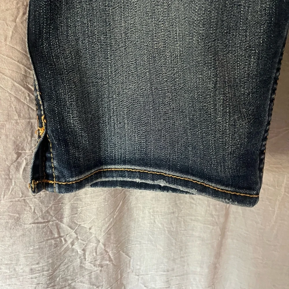 Vintage Silver Jeans 32 Karli Women’s Dark Blue Bermuda Shorts Y2K 2000’s - Picture 6 of 11